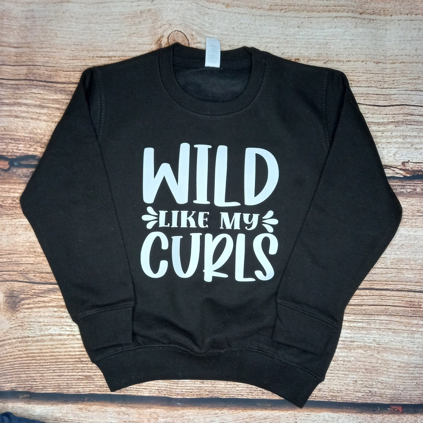 Wild like my curls childrens sweater