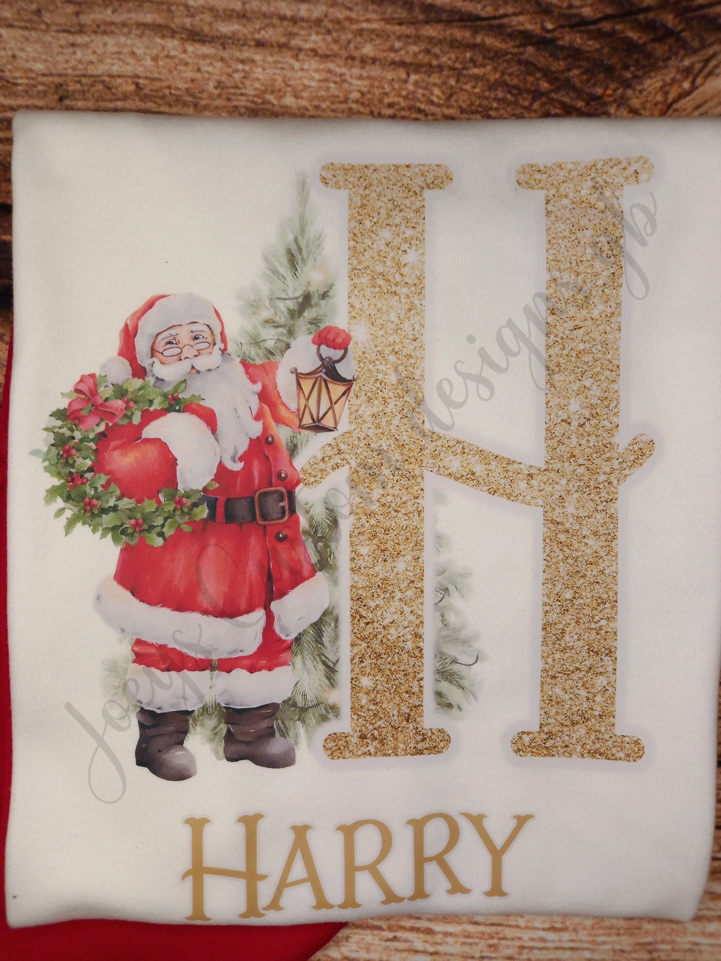 Childrens personalised Christmas pyjamas, kids Santa pjs, festive nightwear