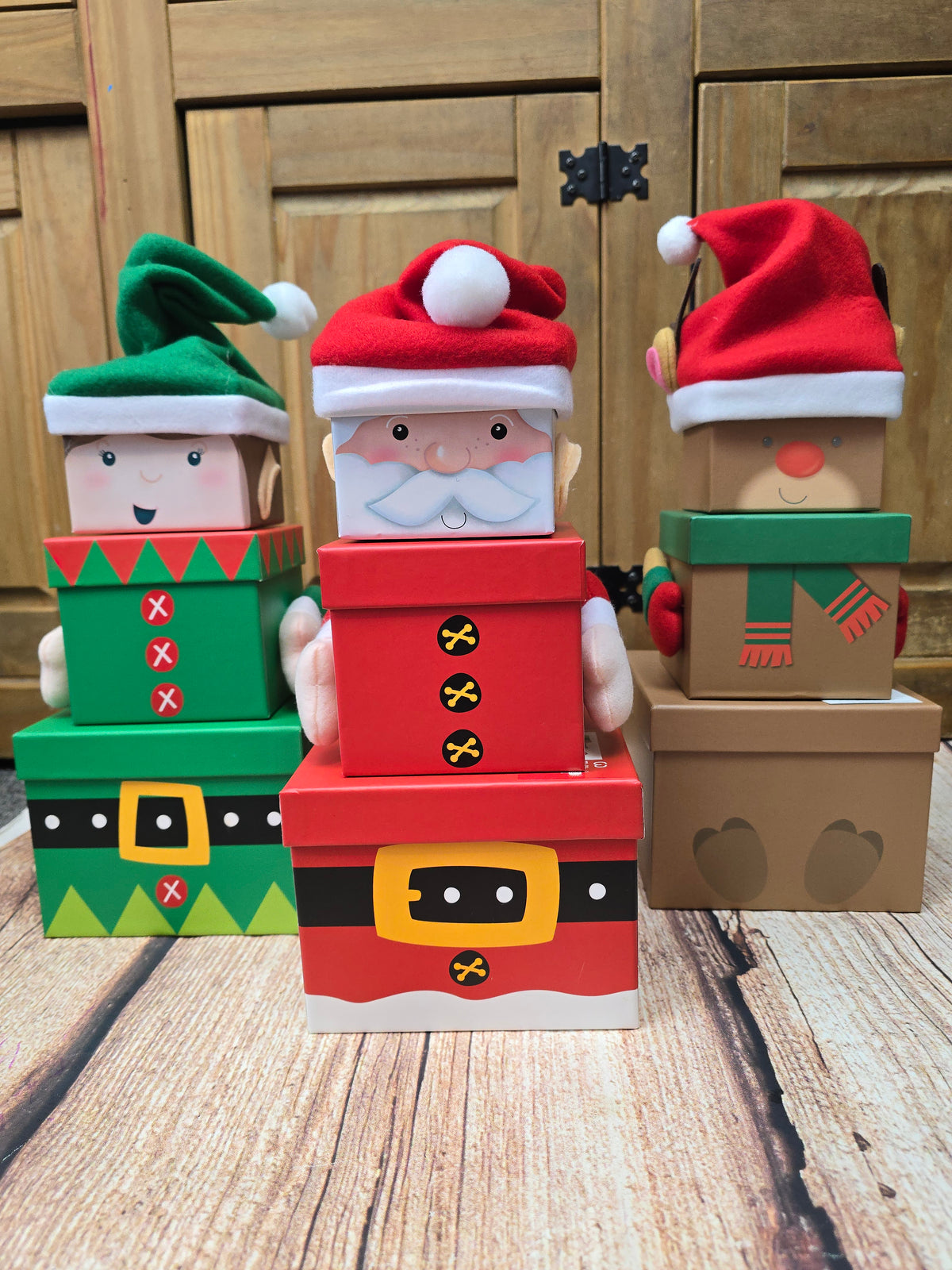 Stackable gift boxes