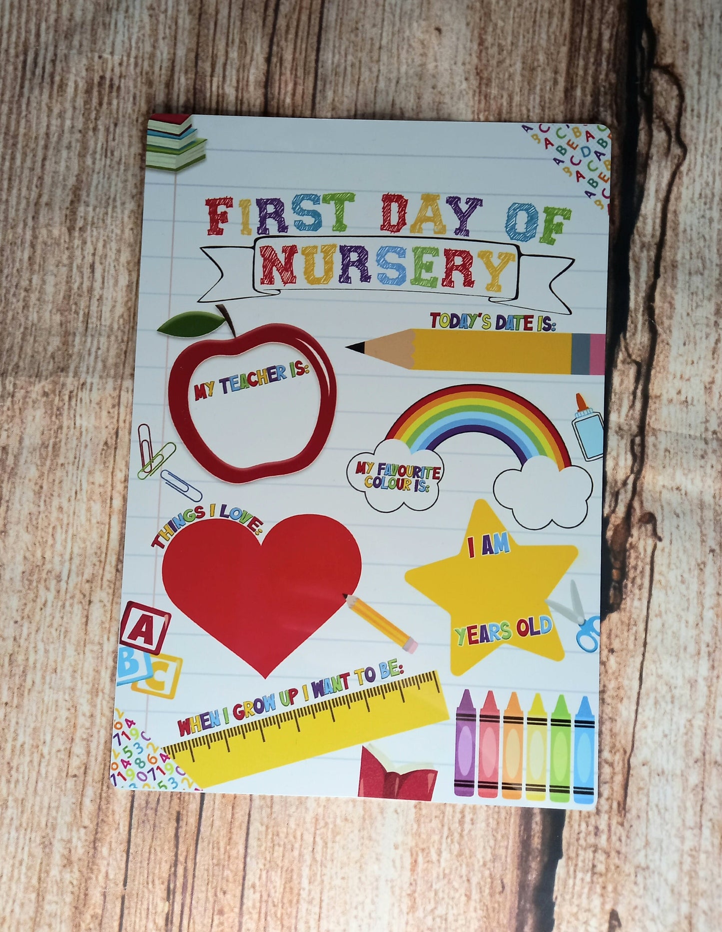 First day of school photo prop, personalised first day of term board, 1st day of school photo prop, School sign,