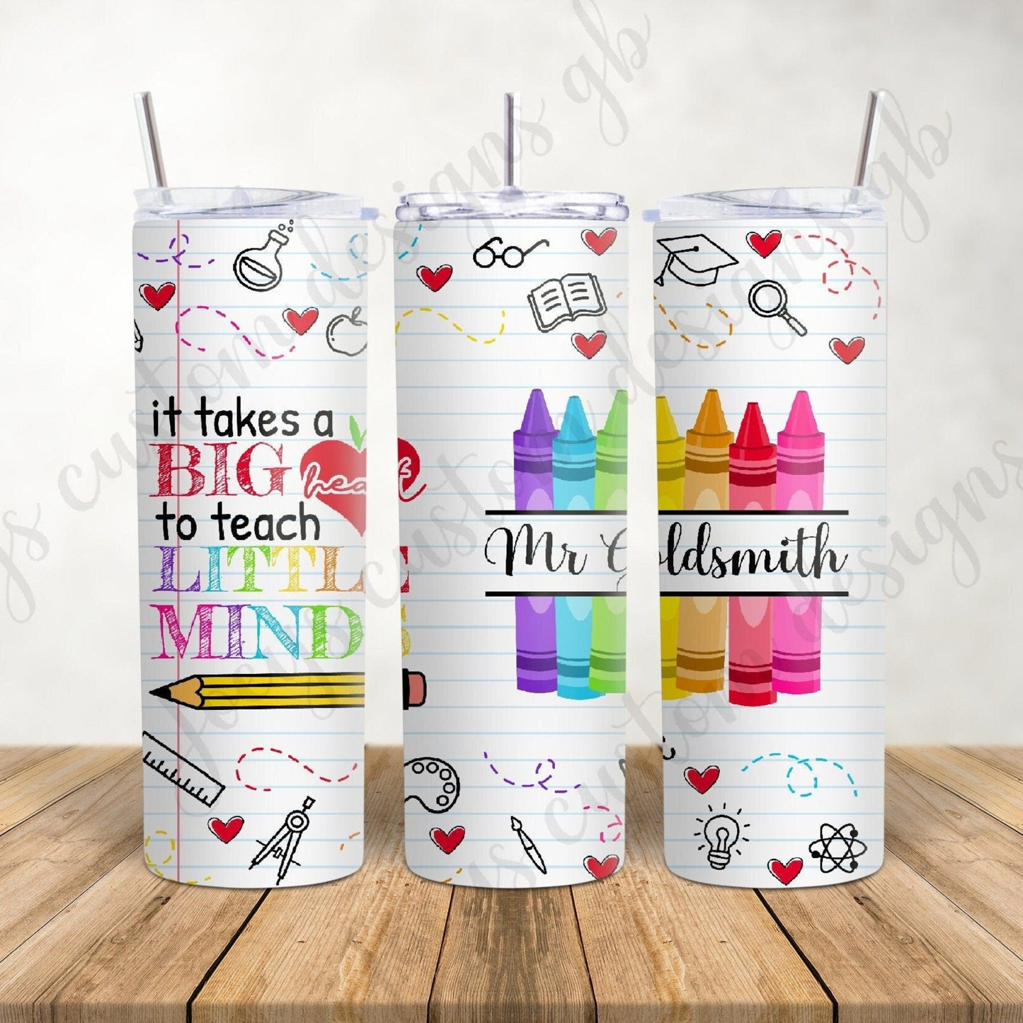 Personalised Teachers tumbler, stainless steel 20 oz tumbler, End of term teachers gift, hot and cold drinkware, cup with lid and straw
