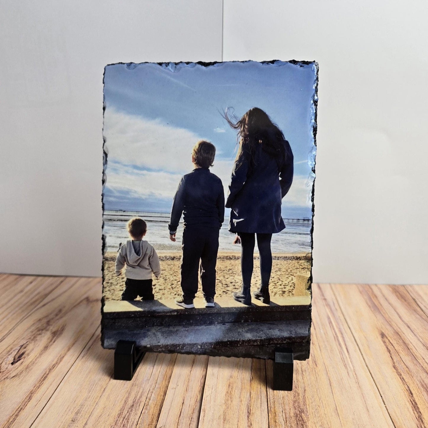 Photo slate, glossy rectangle rock slate, personalised gift, Mothers day, Christmas present, Fathers Day, Valentines, Wedding, home decor
