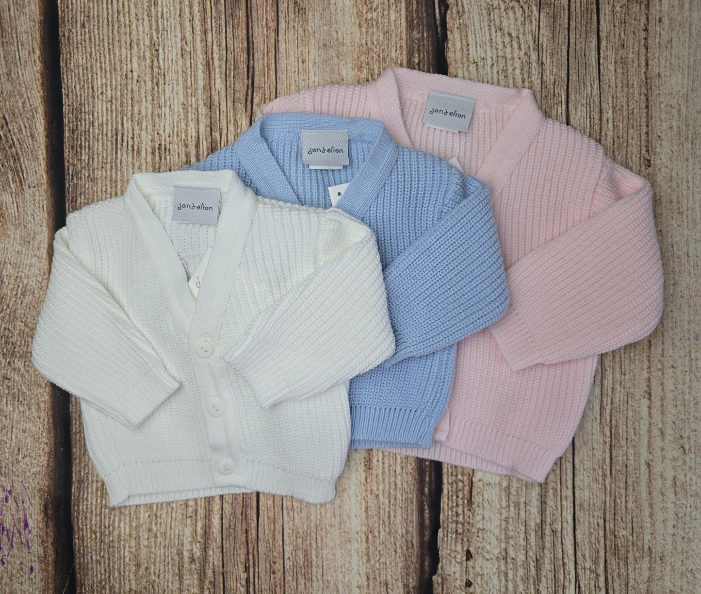 Baby brother embroidered knitted cardigan, v neck polyester cardi, sibling jumper
