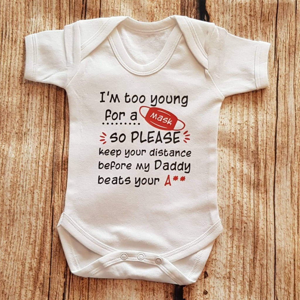 Babys social distancing vest, bodysuit, baby clothes, new born baby gift