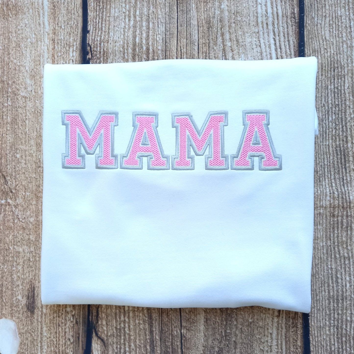 Mama embroidered varsity sweatshirt, womens sweater, Mum/mummy jumper, mothers day gift, gift for mum, ladies embroidered sweater