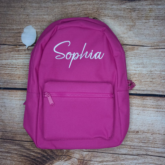 Childrens personalised backpack, kids rucksack, nursery bag, baby changing bag