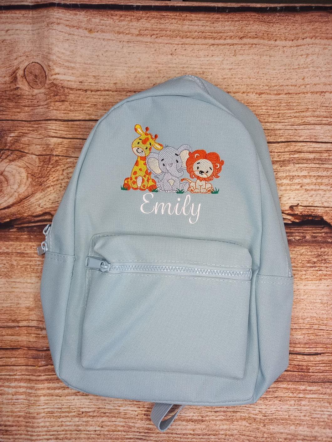 Childrens personalised backpack, kids jungle animal bag, toddler bag, baby changing bag