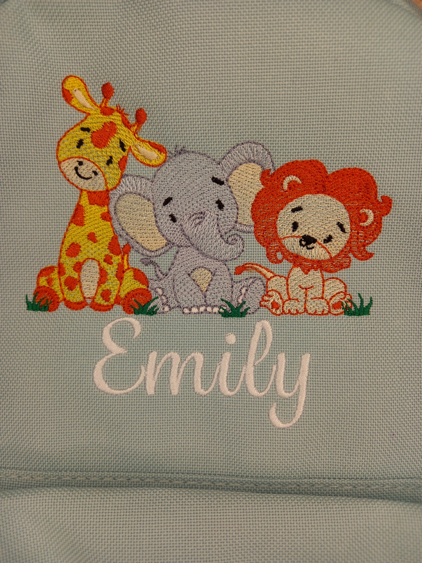 Childrens personalised backpack, kids jungle animal bag, toddler bag, baby changing bag