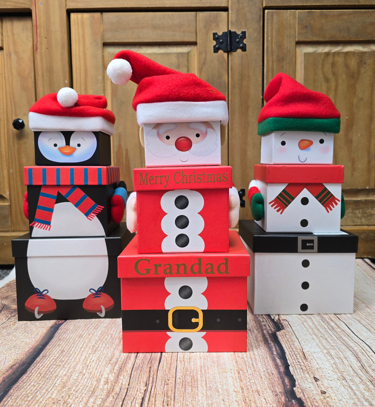 Stackable gift boxes