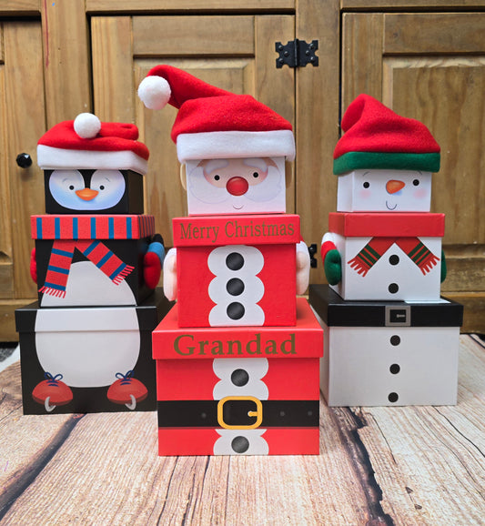 Stackable gift boxes
