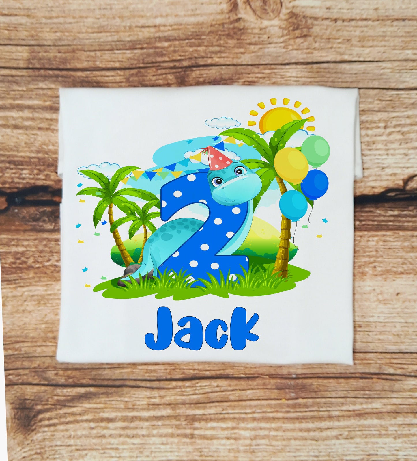 Childrens personalised dinosaur birthday tshirt, kids dino birthday tee, childs birthday gift, dinosaur themed birthday party, dinosaur top