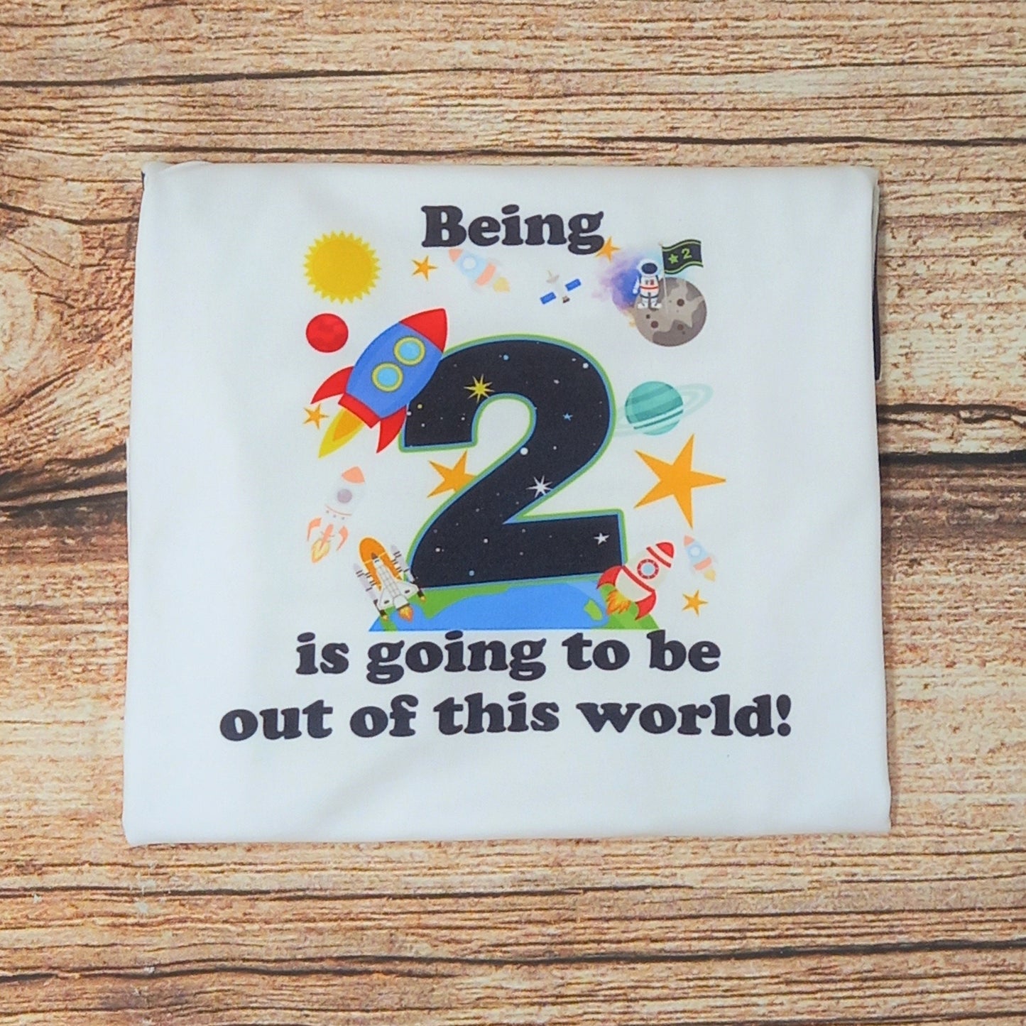 Childrens space birthday tshirt, kids rocket shirt, Childs outer space birthday tee, Out of this world, space theme birthday top