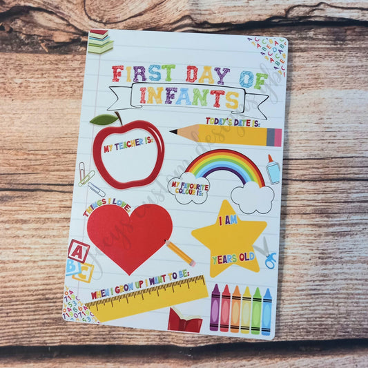 First day of school photo prop, personalised first day of term board, 1st day of school photo prop, School sign,