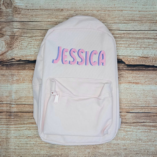 Children's personalised backpack, kids embroidered bag, childs nursery bag, baby changing bag, toddler backpack, back to school accessories