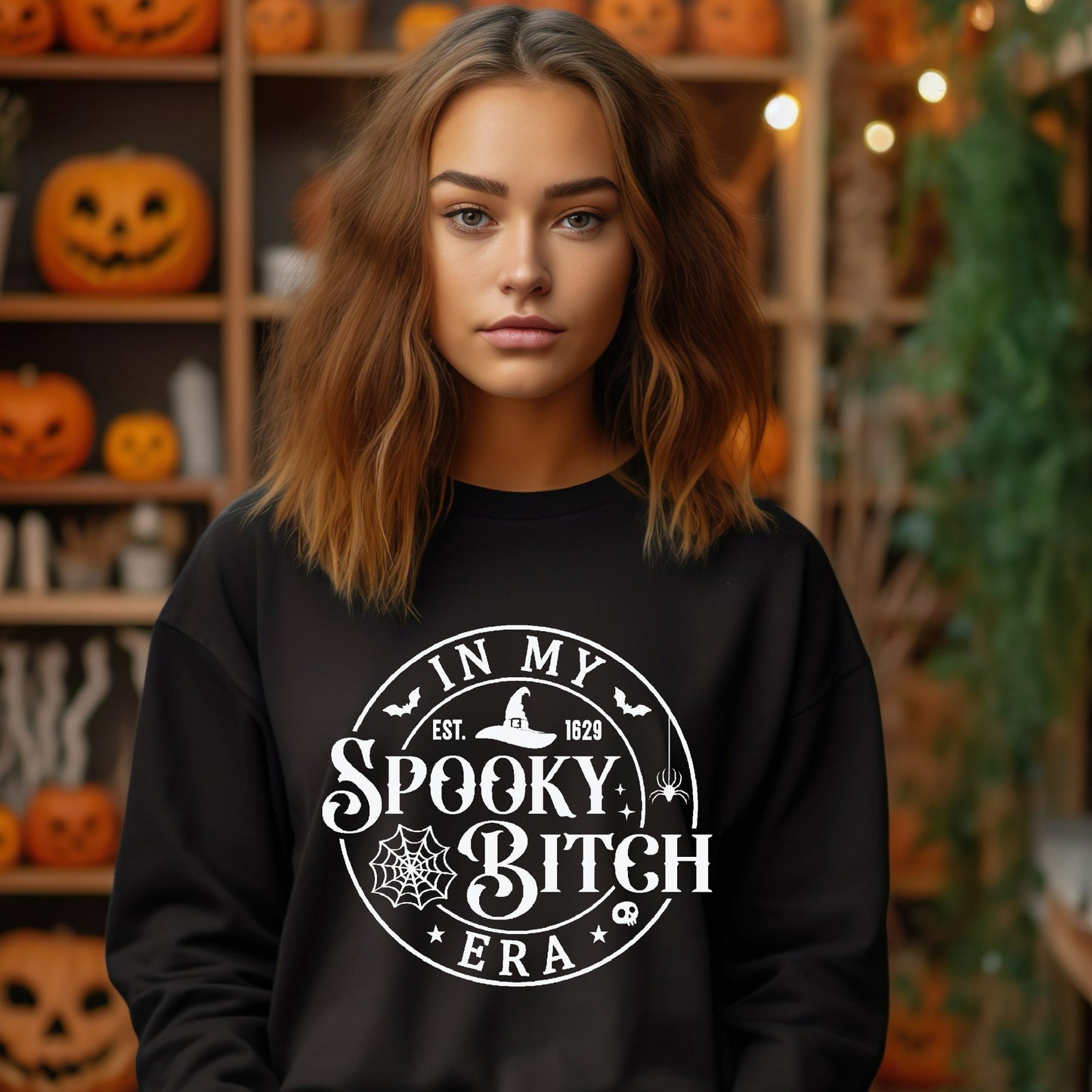 Halloween Sweater, Spooky era jumper, Halloween clothes, adult fall clothing, Spooky witch