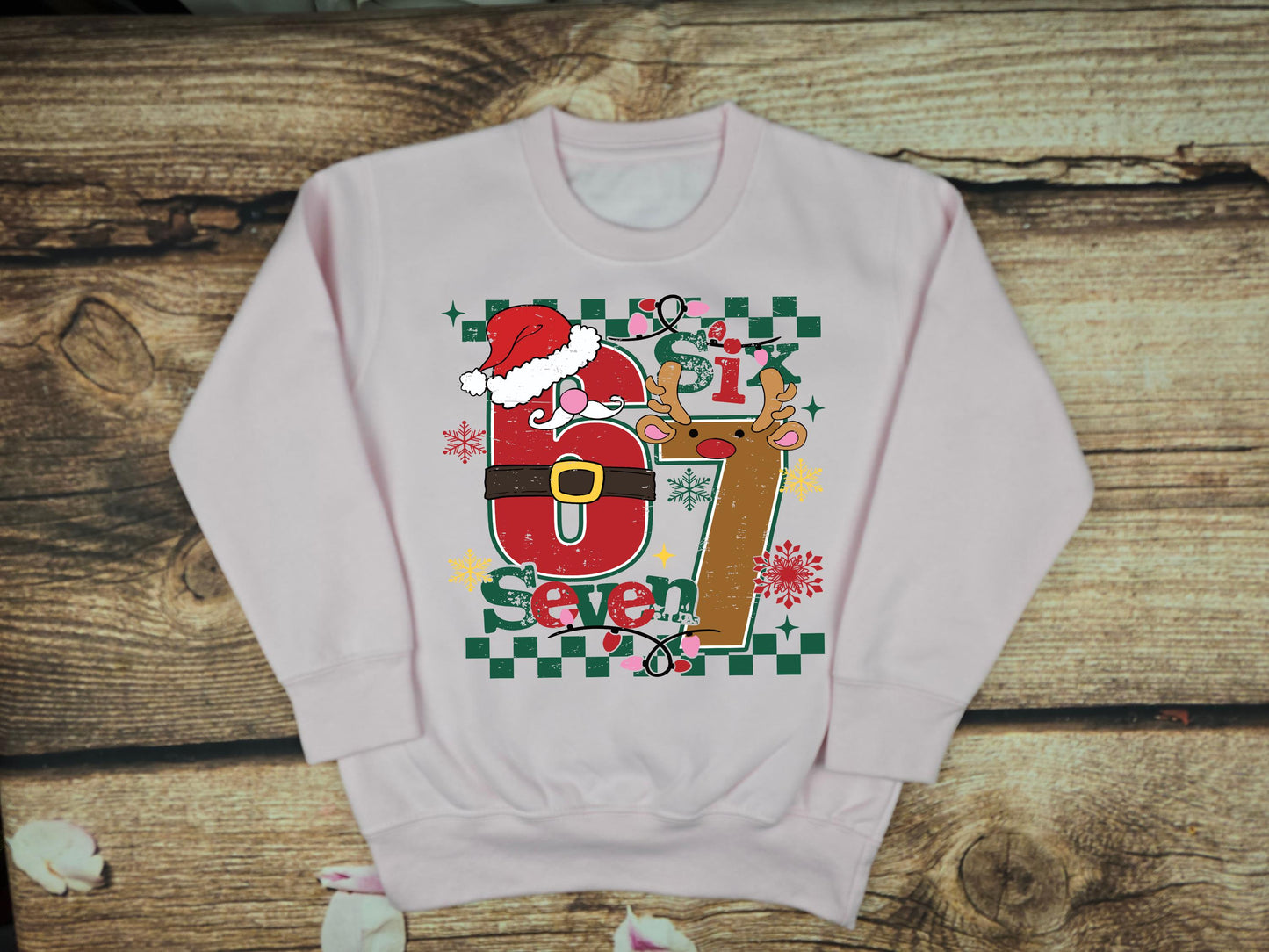 Children's Christmas sweater, kids 6 7 jumper, Childs festive top, Xmas jumper day, winter wardrobe