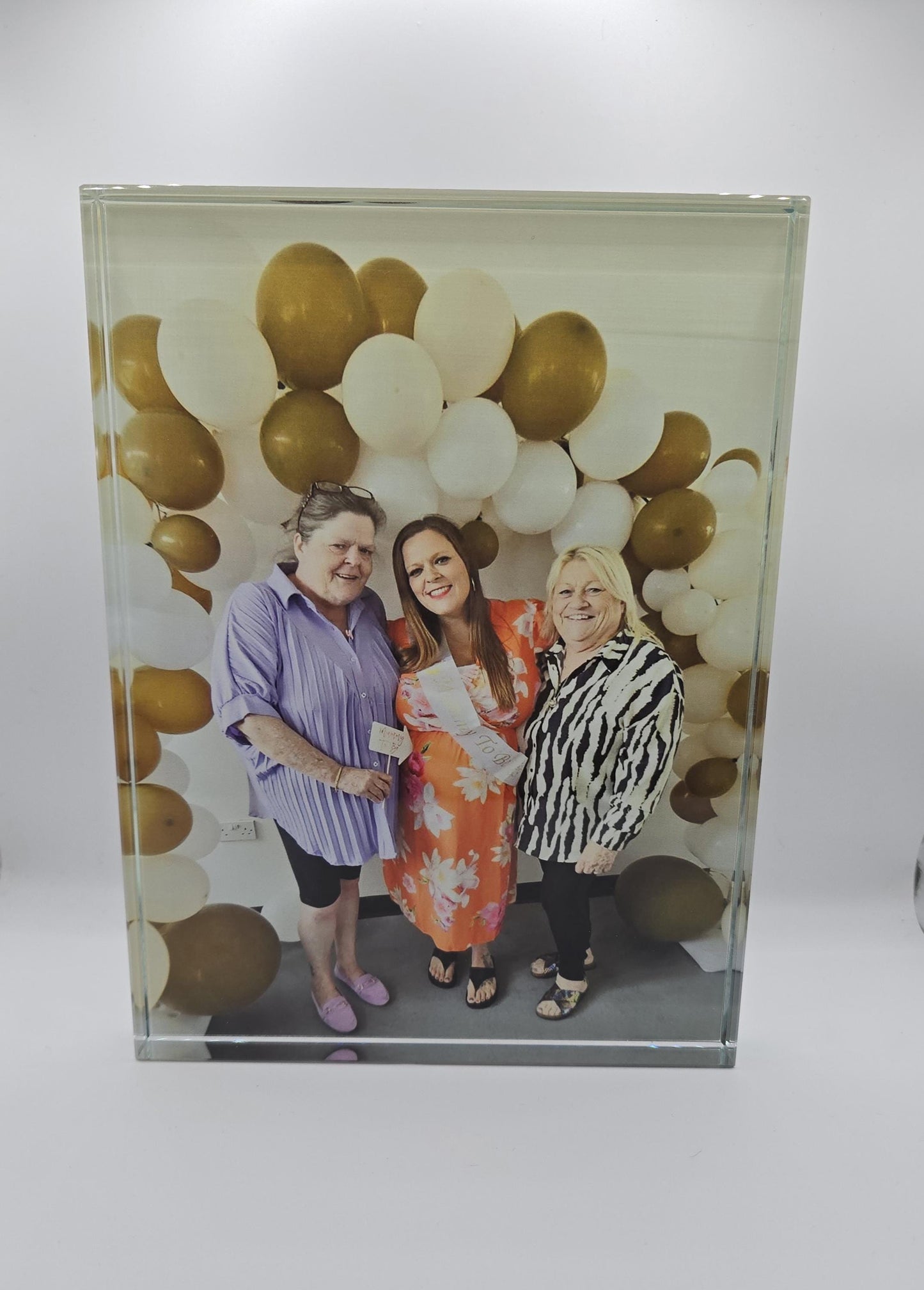 Crystal block photo frame, glass picture frame, personalised gifts