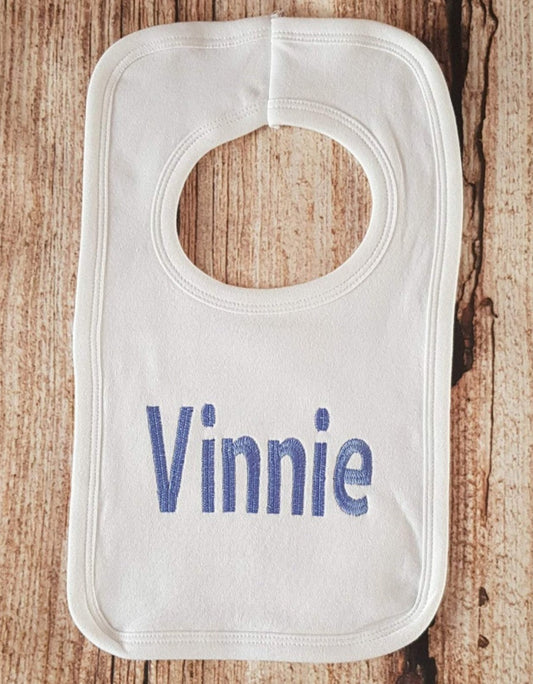 Embroidered baby bib, Personalised baby bib, new baby gift