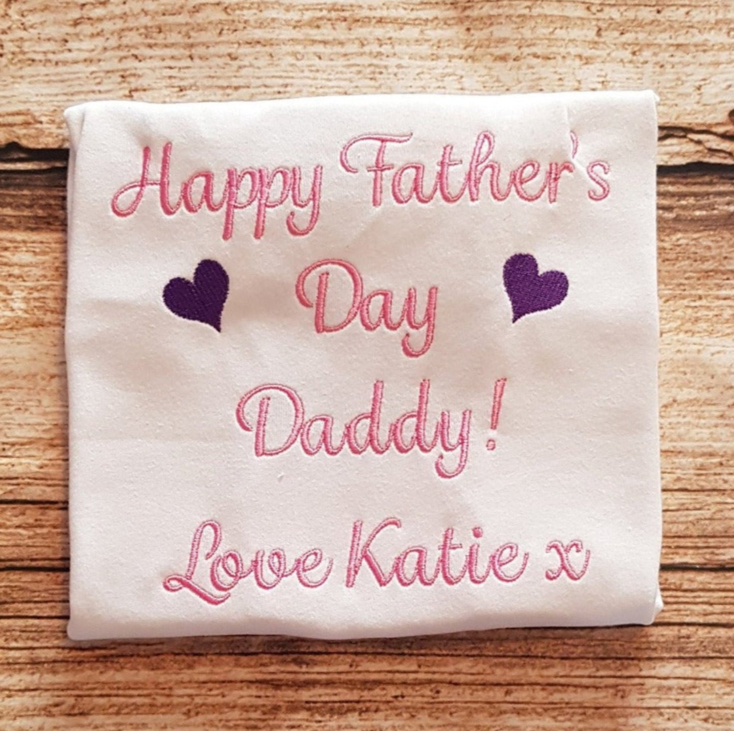 childrens personalised fathers day tshirt, Child's embroidered fathers day shirt, fathers day gift