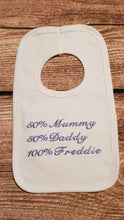 Load image into Gallery viewer, personalised baby bib, embroidered baby bib
