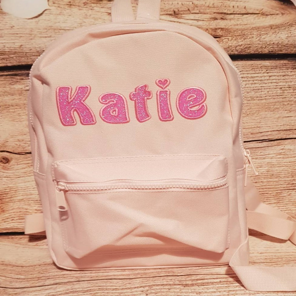 childrens personalised backpack, child school bag, baby bag