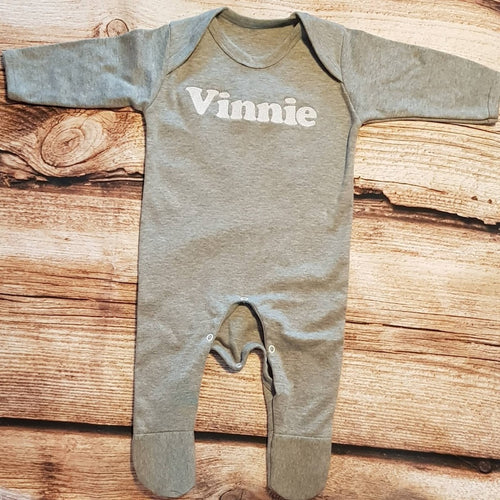 personalised baby grow