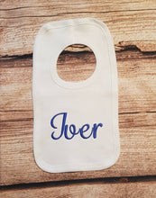 Load image into Gallery viewer, Personalised baby bib, embroidered baby gift
