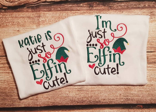 Children's personalised Christmas tshirt, Child's embroidered celebration top, kids personalised gift, Child's xmas shirt