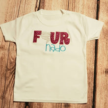 Load image into Gallery viewer, Children&#39;s 4th birthday t-shirt, Fournado, Tornado birthday shirt,
