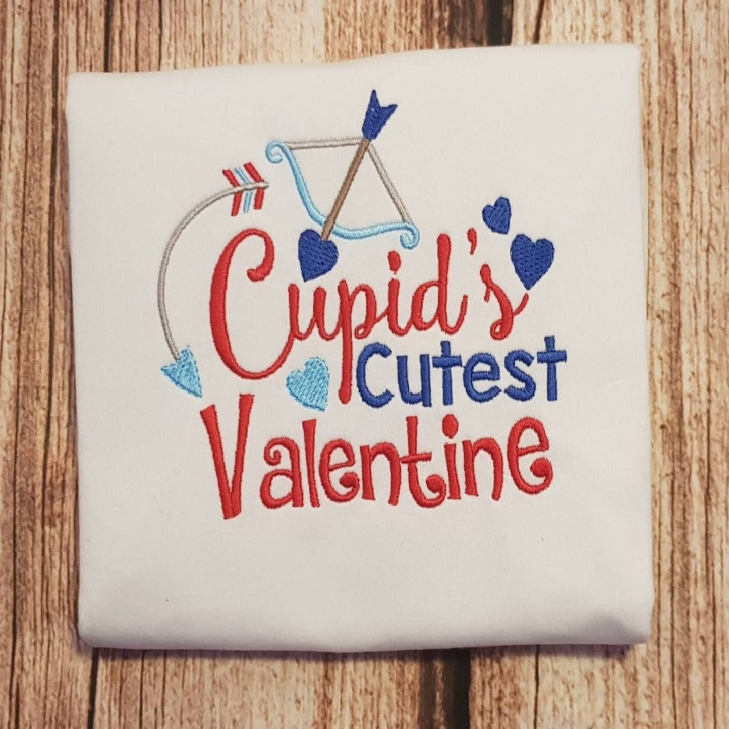 Children's valentines t-shirt, cupids cutest valentine top