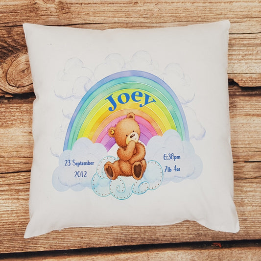 Personalised Baby Cushion, Birth Stat cushion, nursery decor, childrens cushion, Personalised gift, new baby, baby shower gift