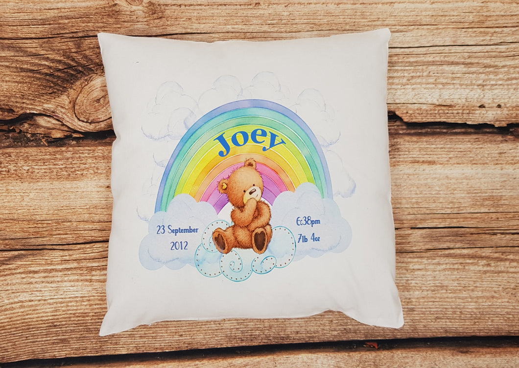 Personalised Baby Cushion, Birth Stat cushion, nursery decor, childrens cushion, Personalised gift, new baby, baby shower gift