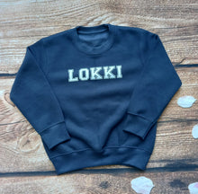 Load image into Gallery viewer, Childrens personalised tracksuit, kids sportswear, Childs casual wear, Kids lounge wear, Childs sweatshirt and jogging bottoms set,
