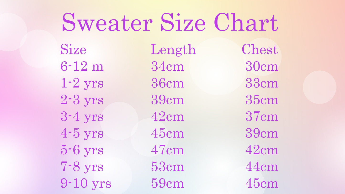 Childrens personalised jumper, child's embroidered sweater, kids rainbow jumper, childrens personalised gift, kids clothing