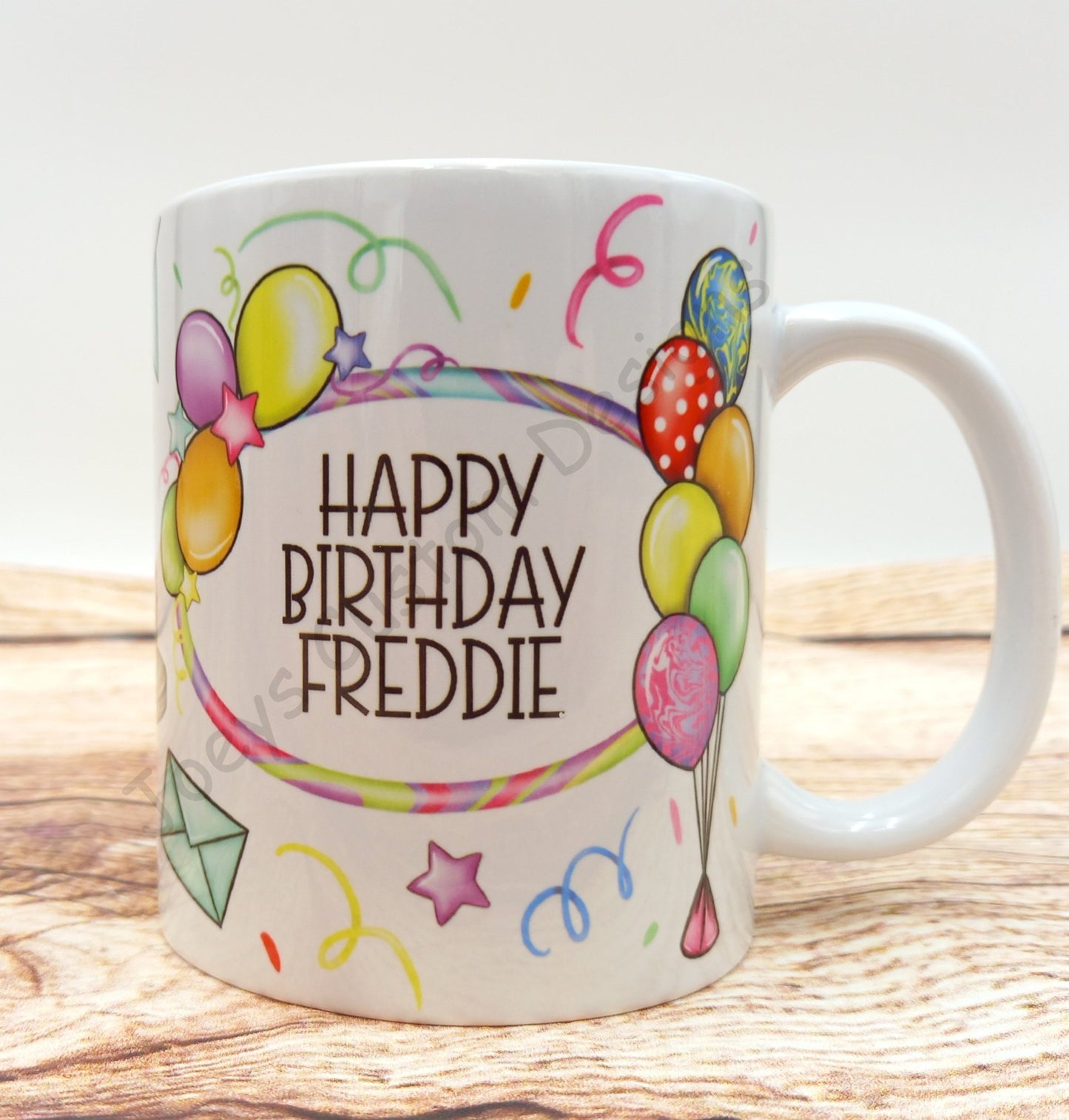 personalised birthday mug, full wrap gonk birthday cup, birthday Gnome mug, personalised birthday gift, coffee mug, drinkware