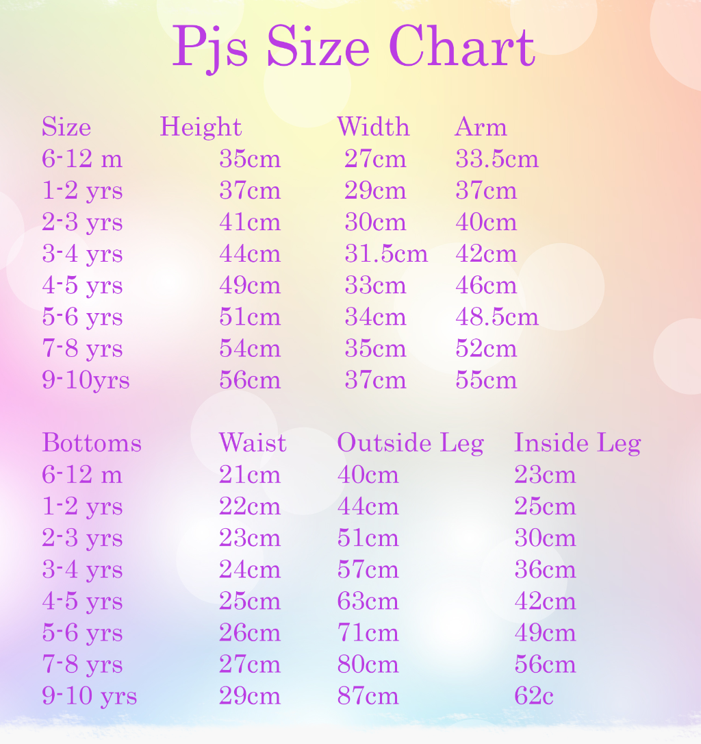 Childrens Pyjamas, 2 year old pjs, two sweet ice cream pyjamas